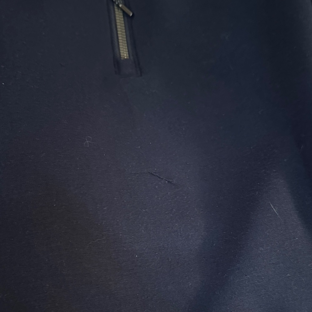 Spanx Airessentials Navy Half-Zip Sweatshirt - image 6